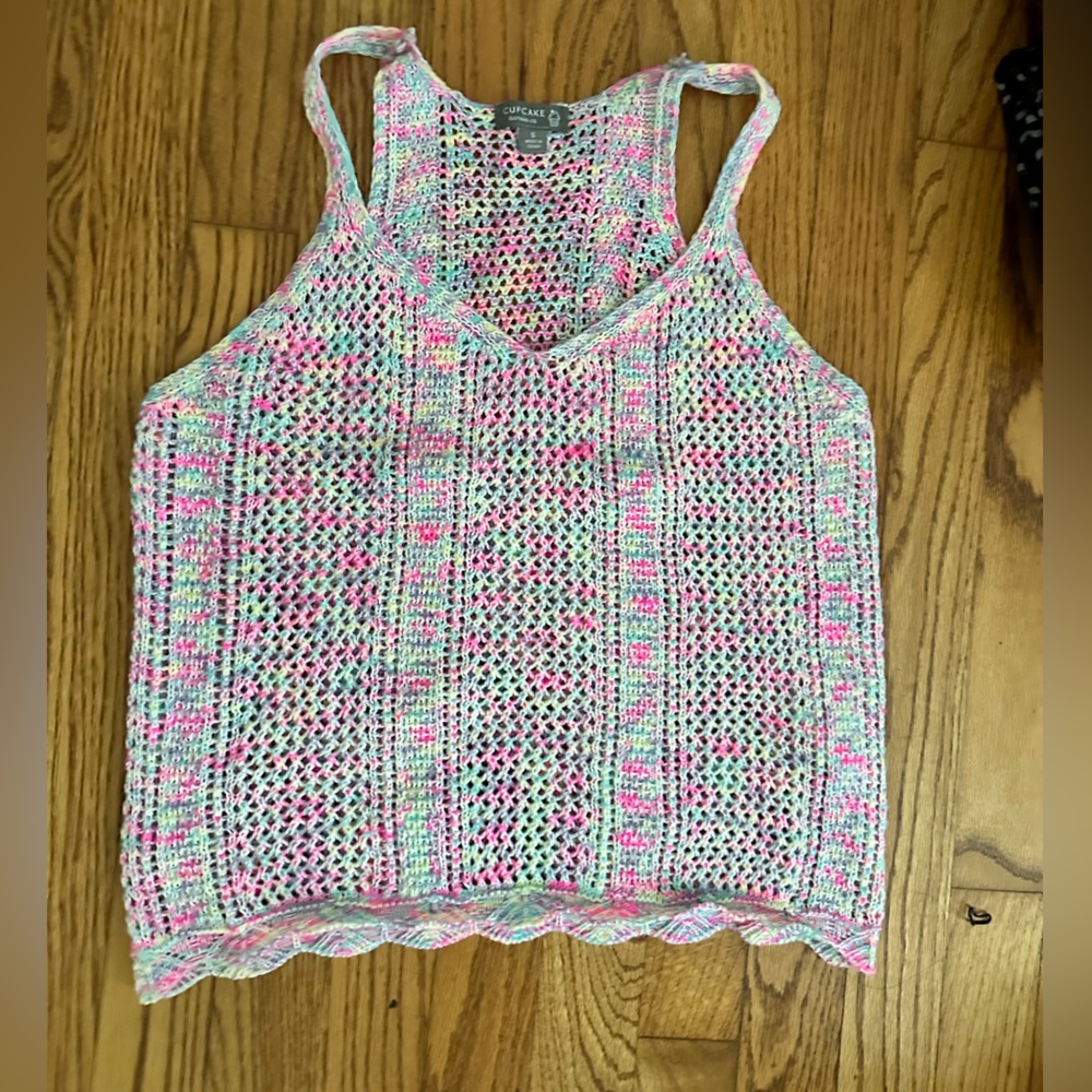 Never-worn, lightweight sweater material